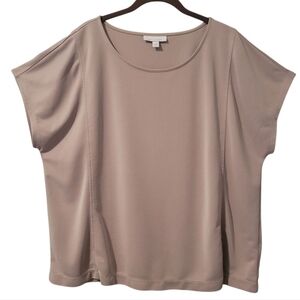 Pure J. Jill Sand-washed Beige Women's XL Blouse Top Tencel Modal Blend Casual